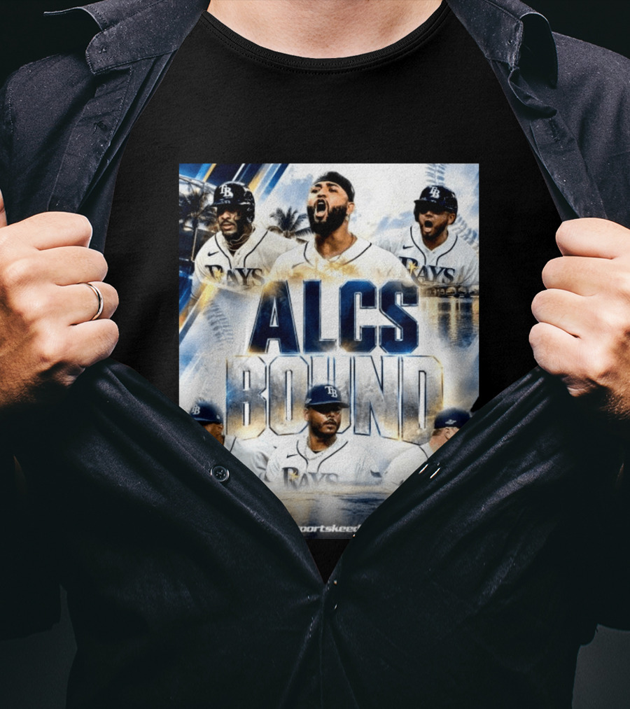 Tampa Bay Rays ALCS Bound Third Time Franchise History T-Shirt