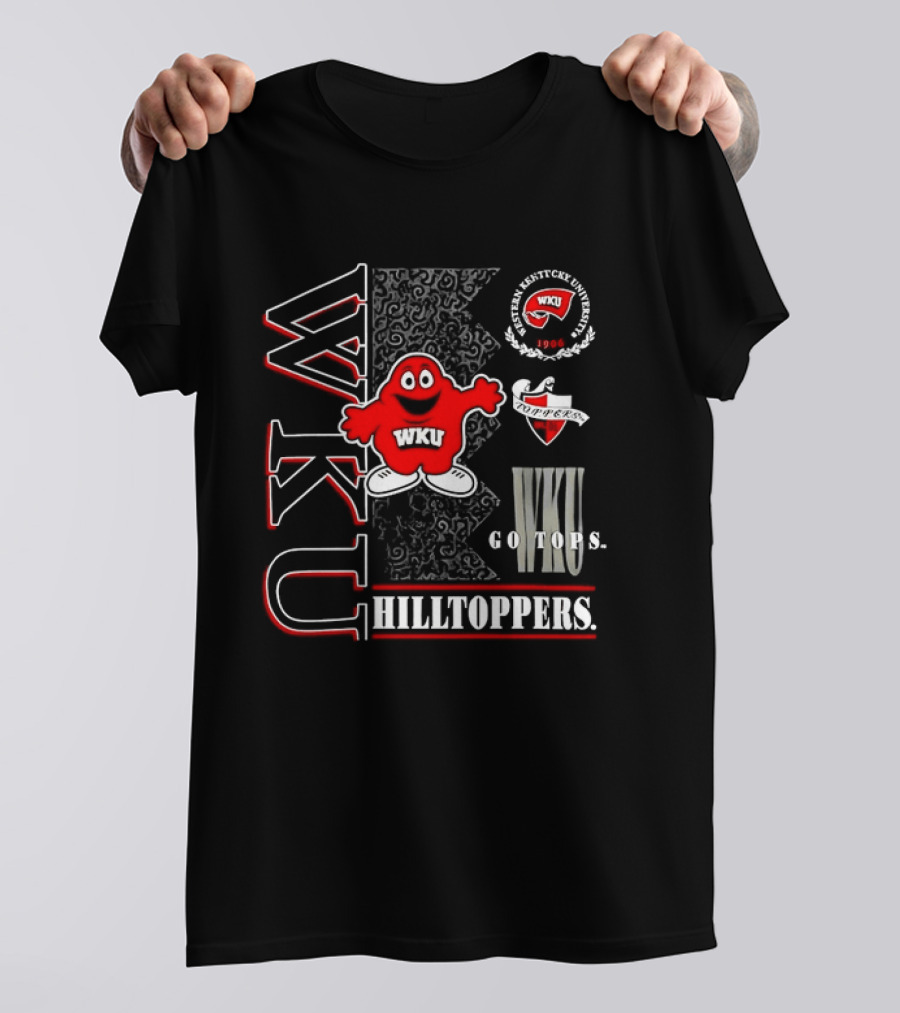 Western Kentucky University Big Red WKU Hilltoppers Go Tops College Football T-Shirt