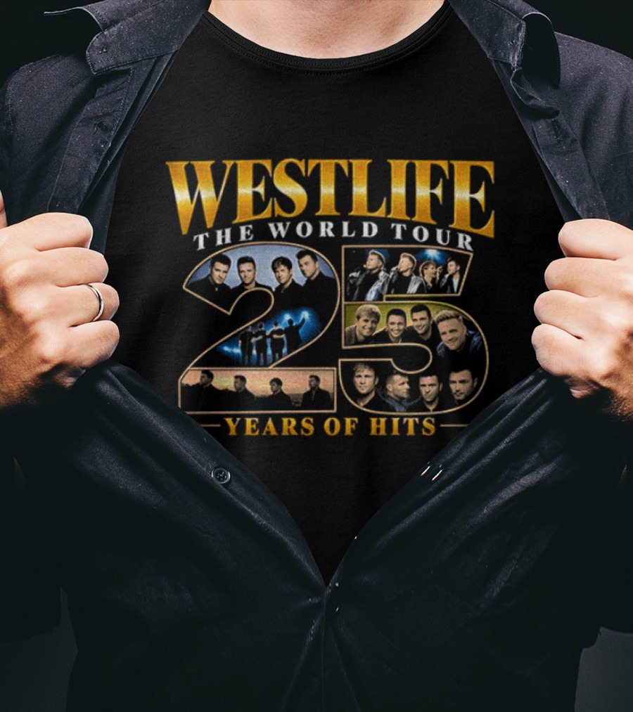 Westlife The World Tour 25 Years Of Hits T-Shirt