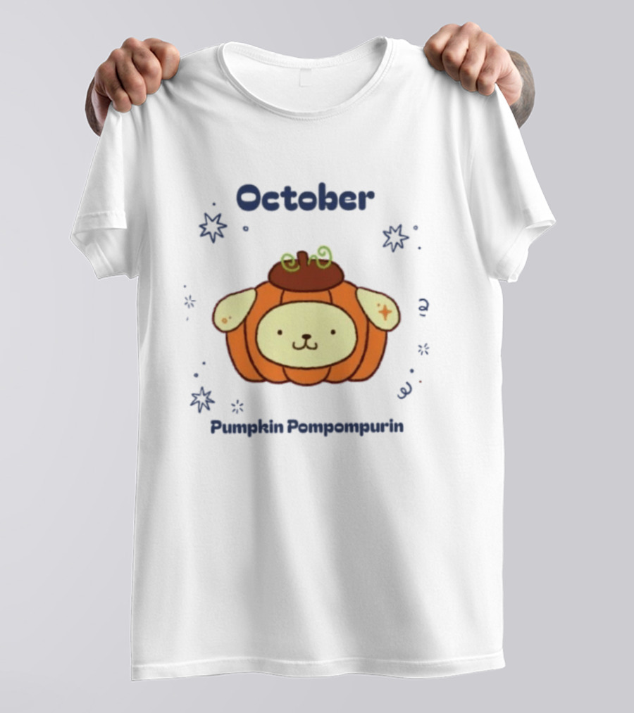October Pumpkin Pompompurin Sanrio Halloween T-Shirt