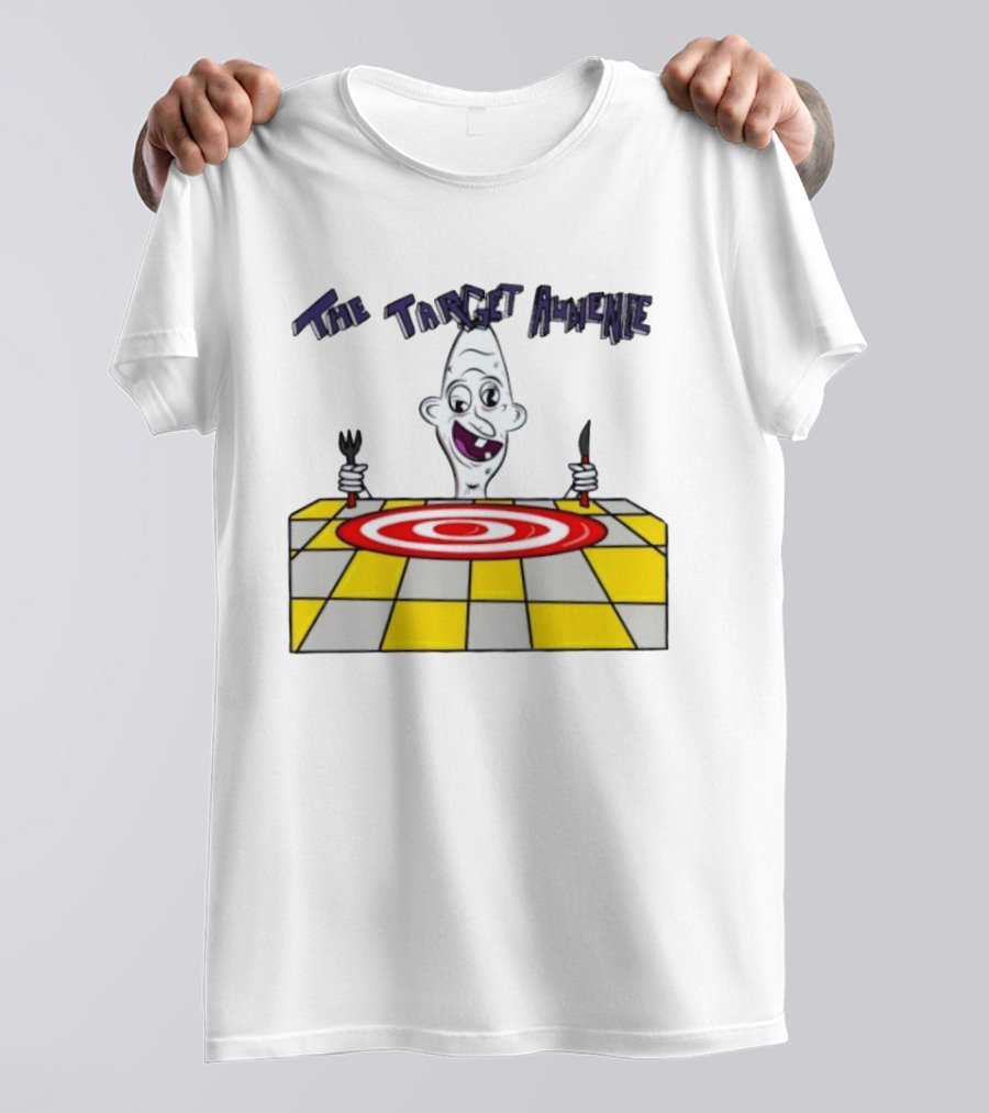 The Target Audience Cartoon Character With Fork And Knife T-Shirt