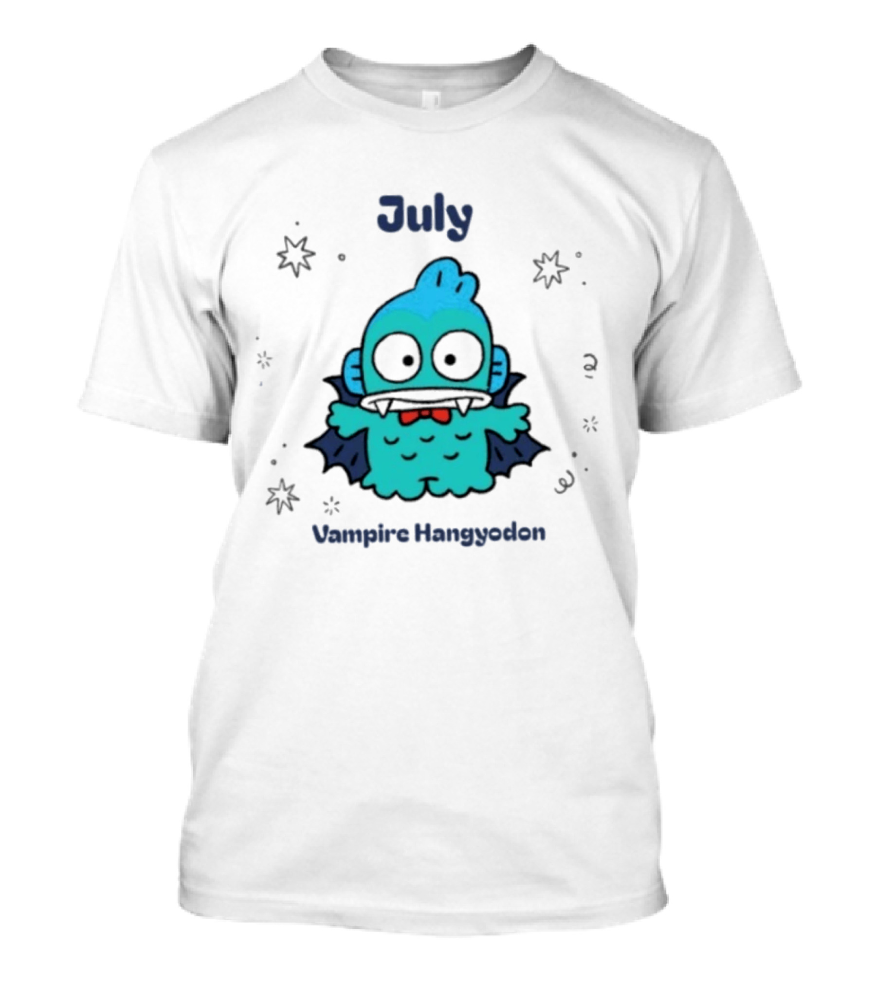 July Vampire Hangyodon Spooky Sanrio Halloween T-Shirt