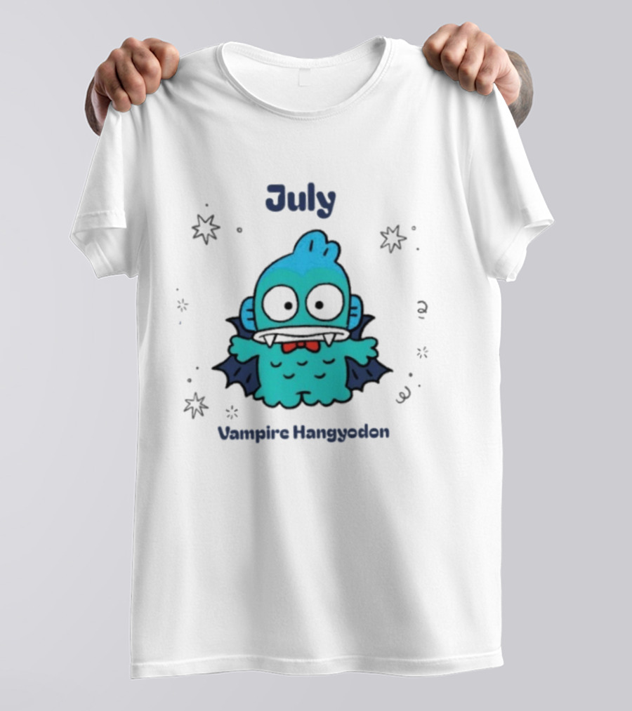 July Vampire Hangyodon Spooky Sanrio Halloween T-Shirt