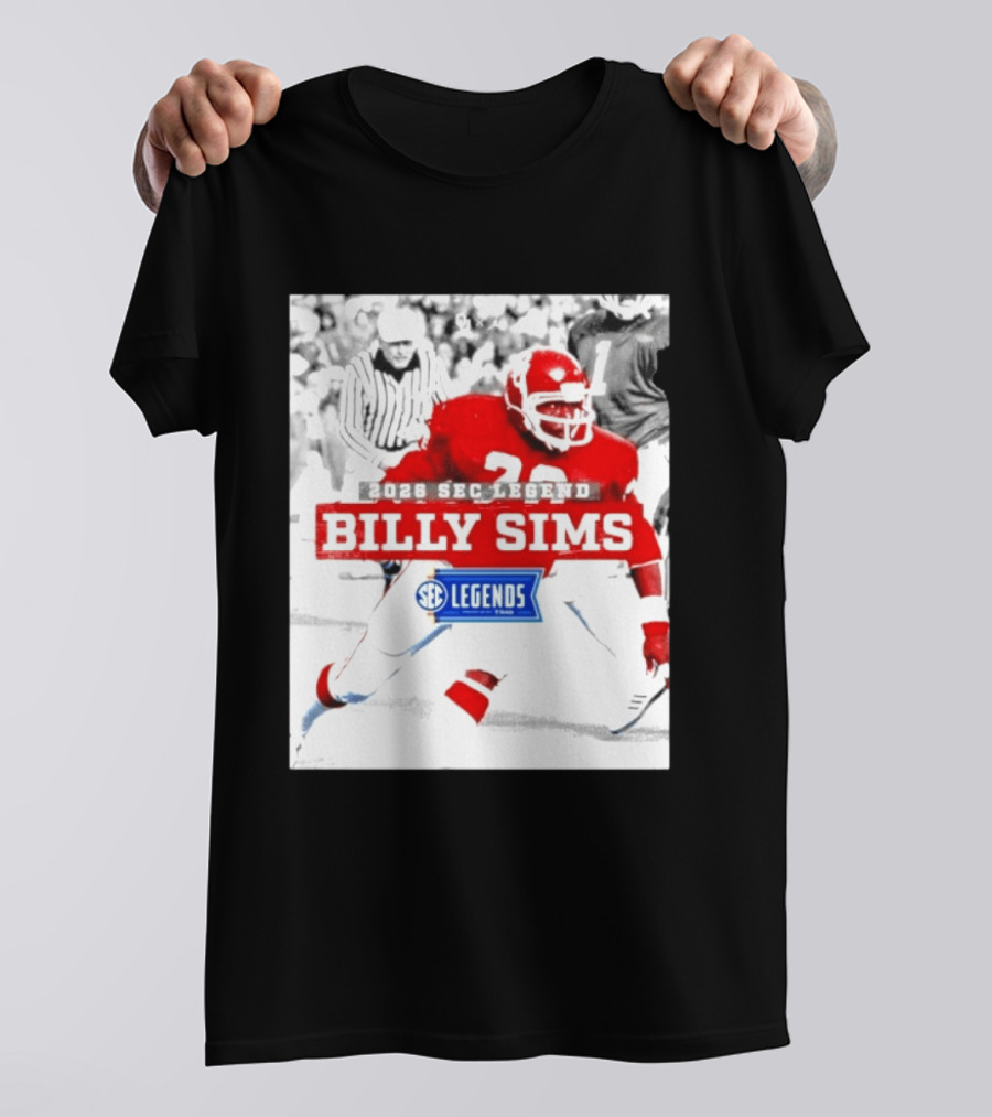 2026 SEC Legend Billy Sims Oklahoma Sooners Football T-Shirt