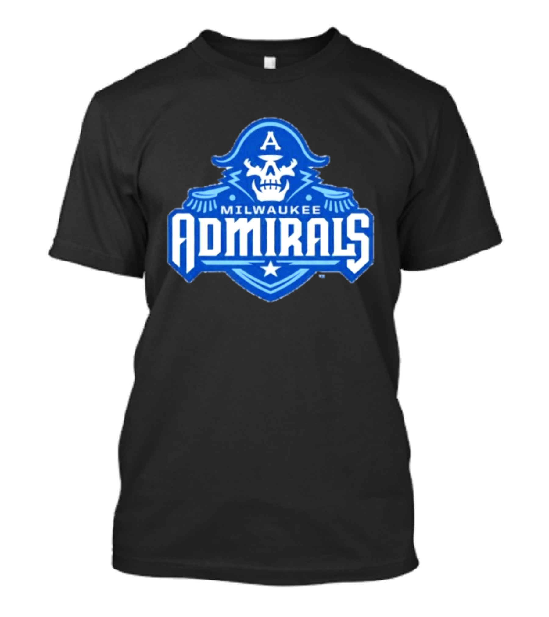 Milwaukee Admirals AHL Hockey Team Spooky Skeleton T-Shirt