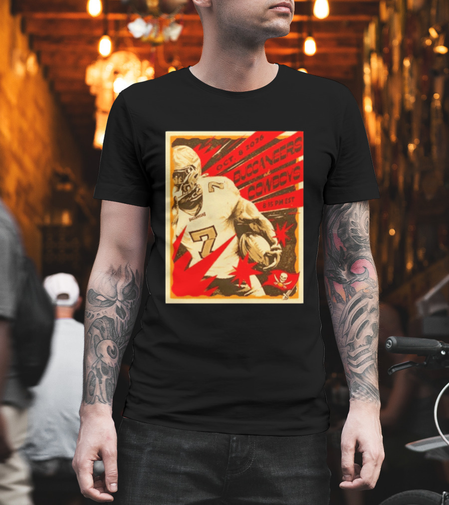 Buccaneers At Cowboys October 8 2026 8:15 PM EST T-Shirt