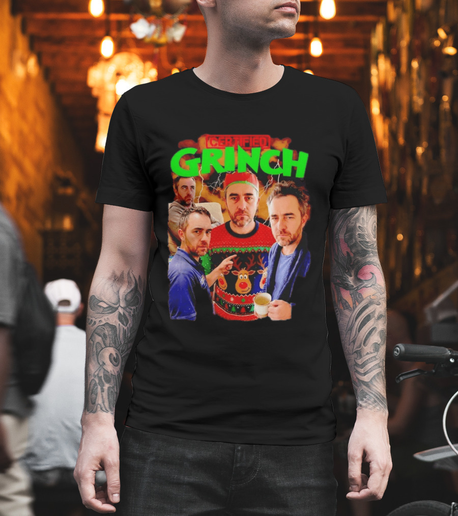 Certified Grinch Holiday Ugly Christmas Sweater Meme T-Shirt