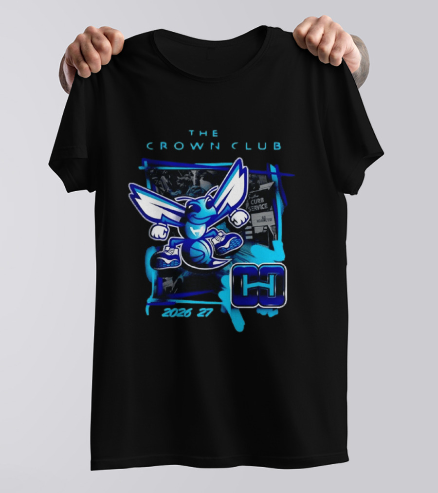 Charlotte Hornets The Crown Club 2026 27 Curb Service HH T-Shirt