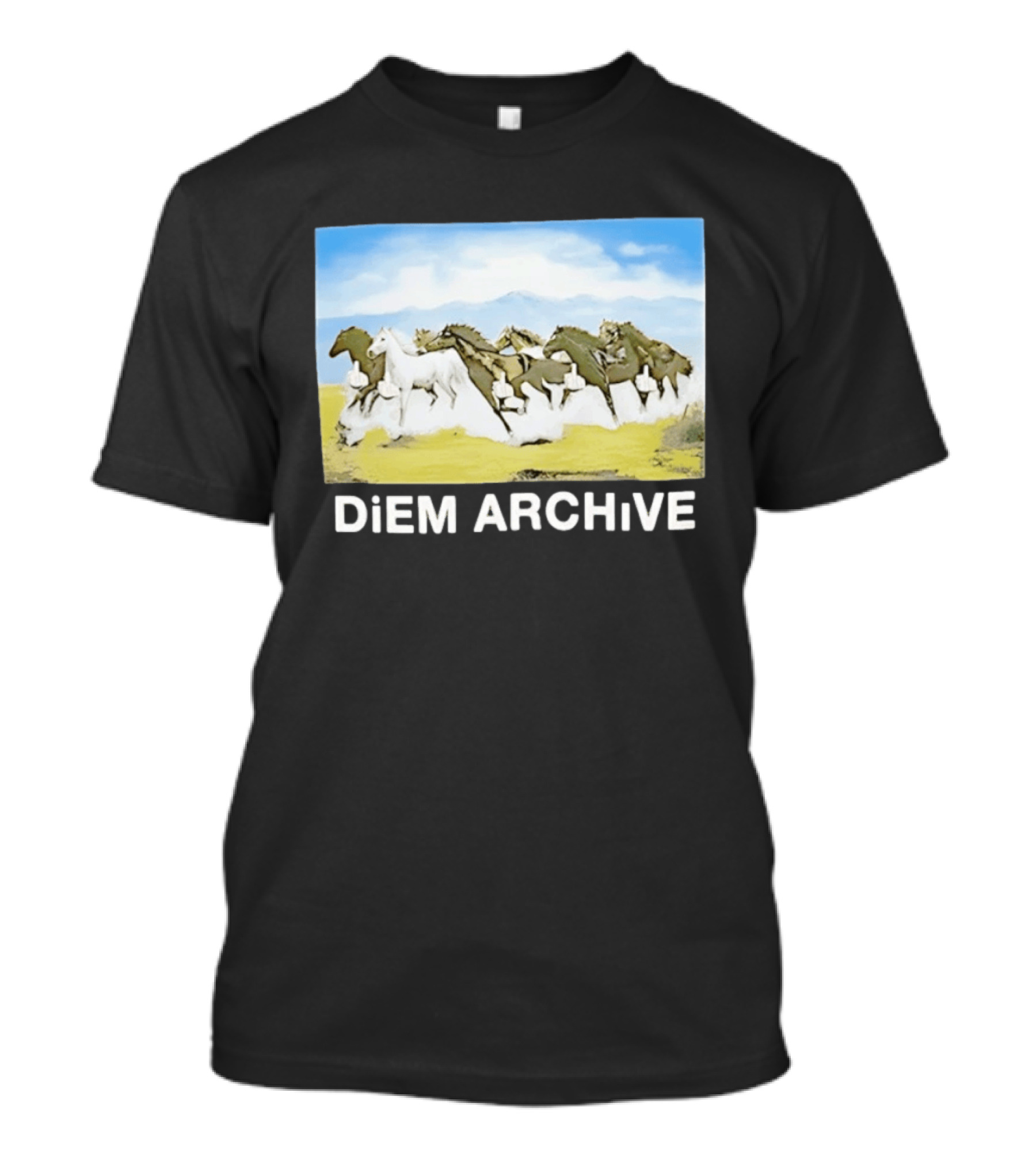 DiEM ARCHiVE Running Horses T-Shirt