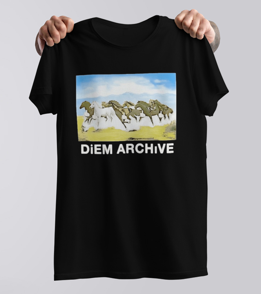 DiEM ARCHiVE Running Horses T-Shirt