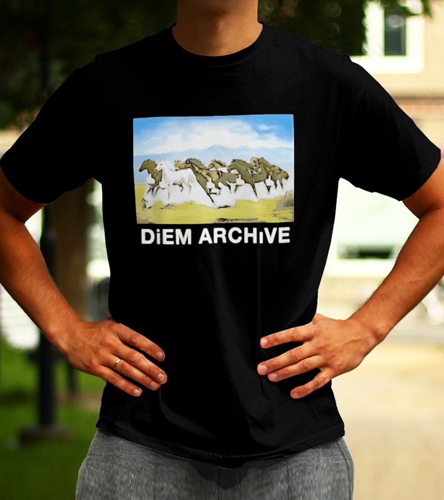 DiEM ARCHiVE Running Horses T-Shirt