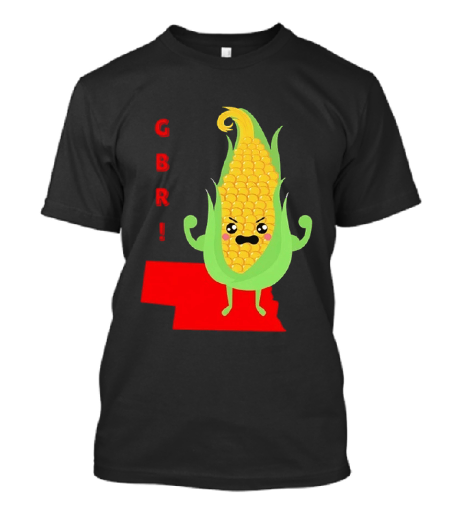 GBR Nebraska Corn Go Big Red Cornhusker Spirit T-Shirt