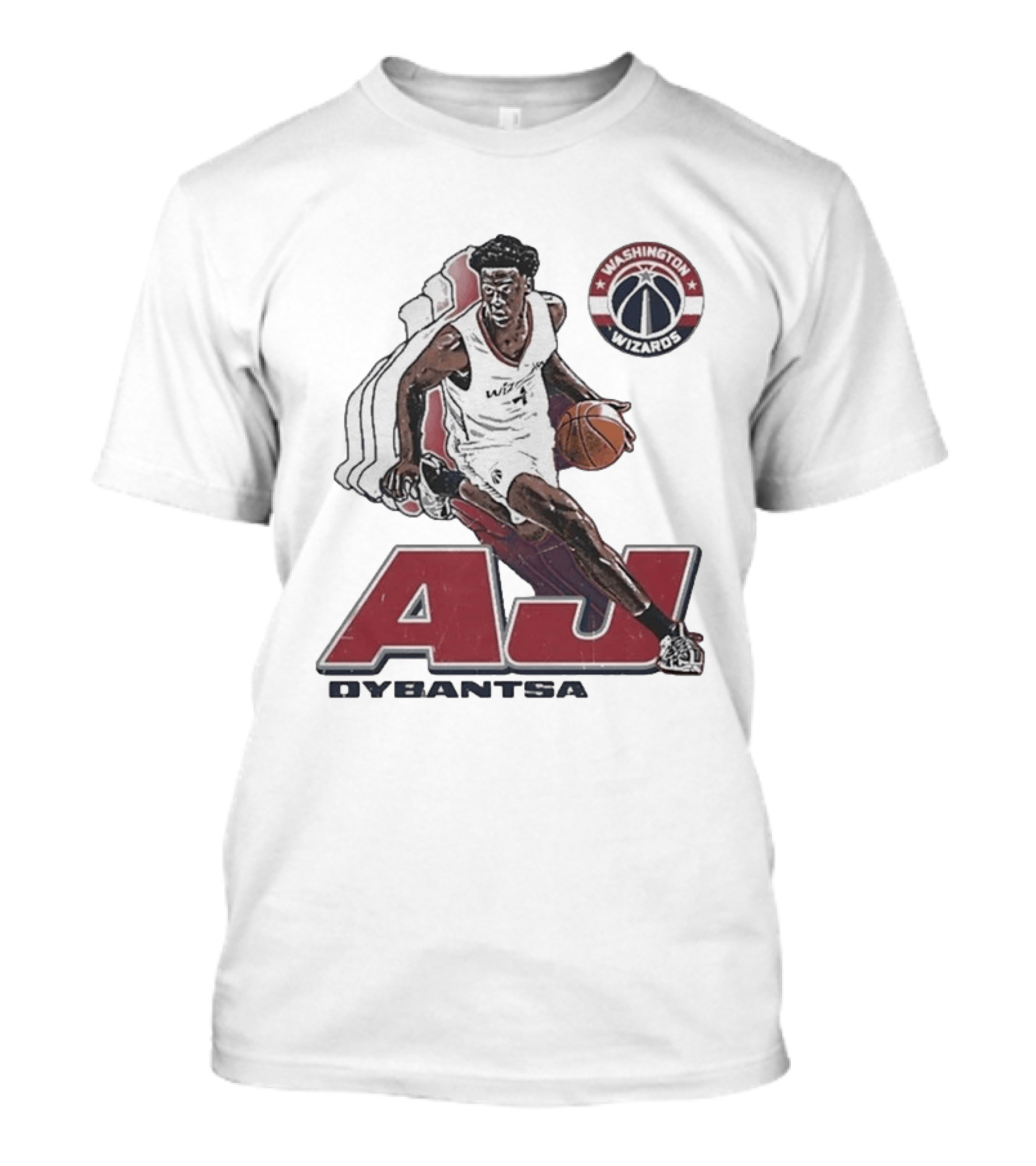 AJ Dybantsa Washington Wizards Basketball Star T-Shirt