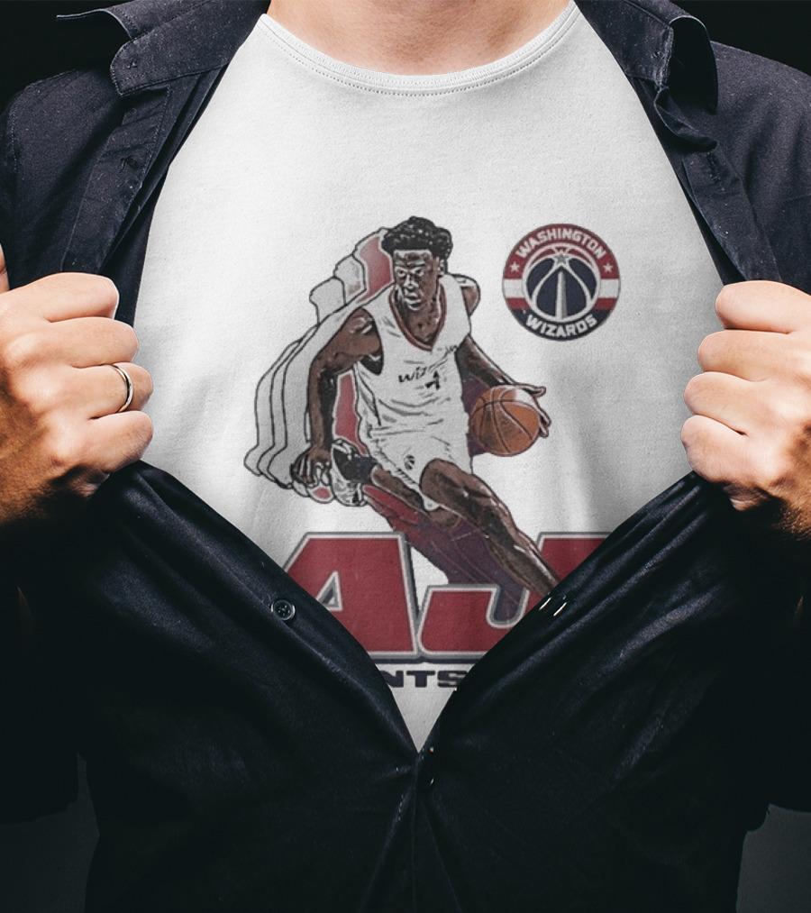 AJ Dybantsa Washington Wizards Basketball Star T-Shirt