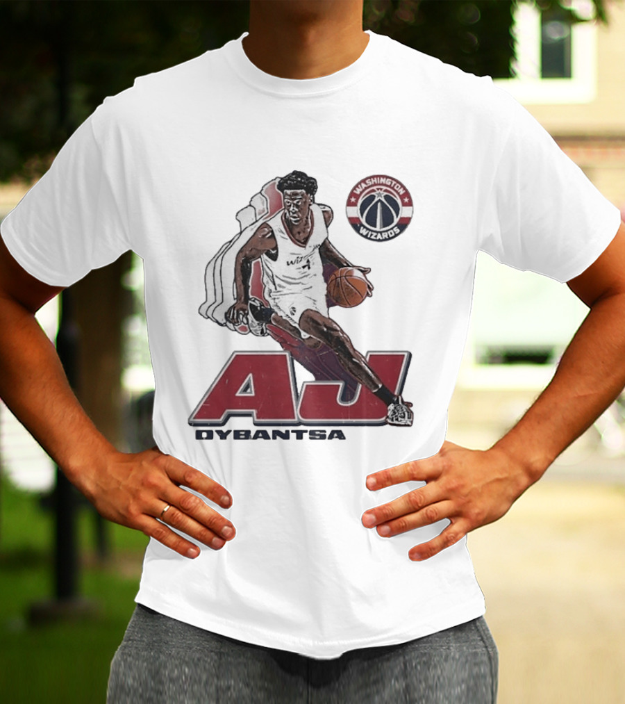 AJ Dybantsa Washington Wizards Basketball Star T-Shirt