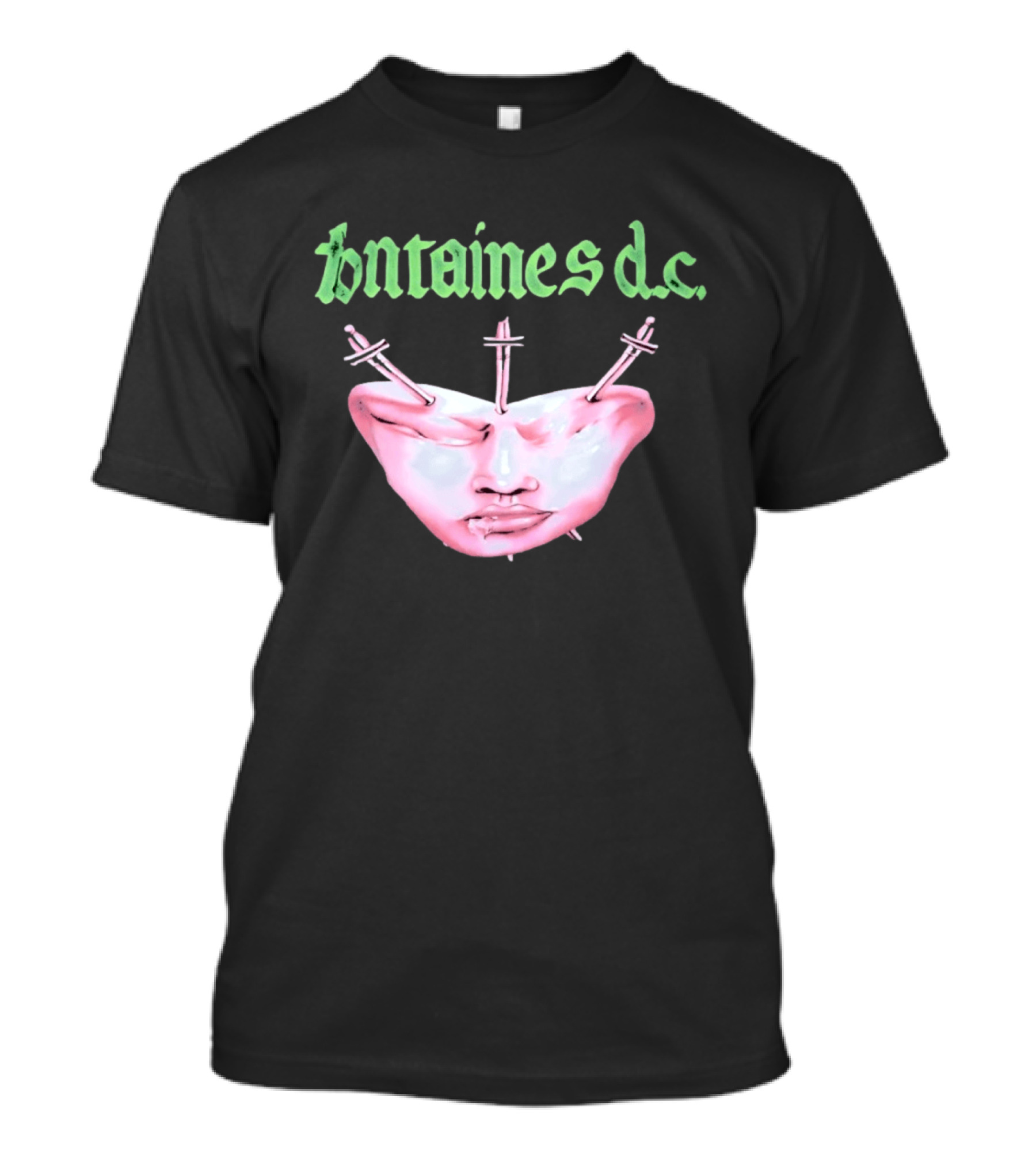 Fontaines DC Dagger Face Irish Post Punk Band T-Shirt