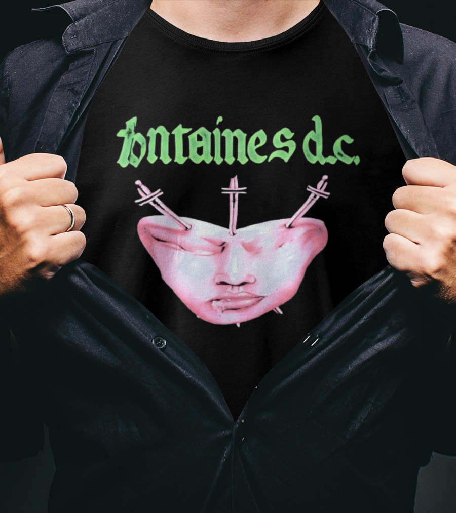Fontaines DC Dagger Face Irish Post Punk Band T-Shirt