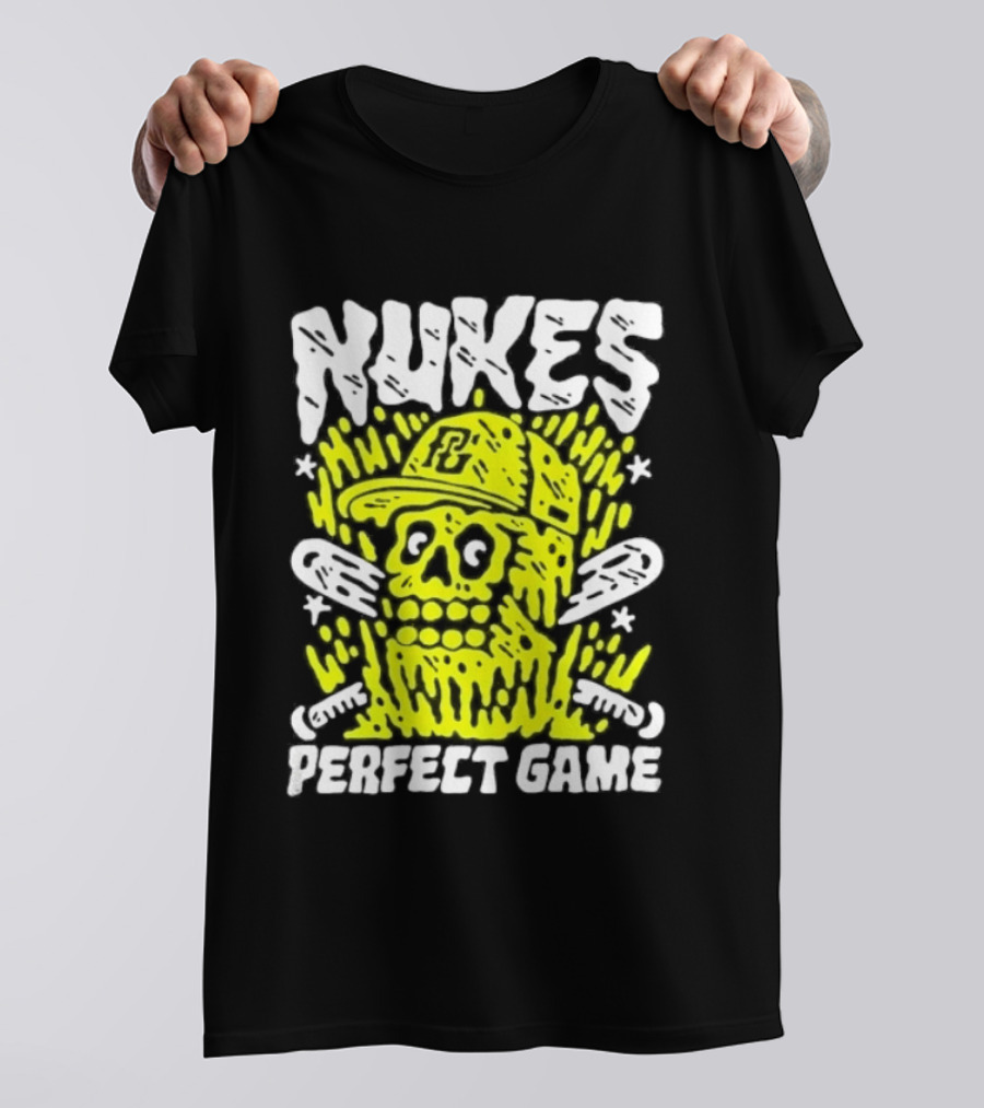 Nukes PC Skull Baseball Perfect Game T-Shirt