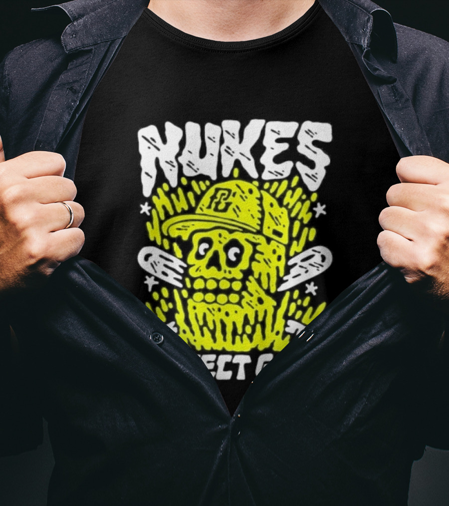 Nukes PC Skull Baseball Perfect Game T-Shirt