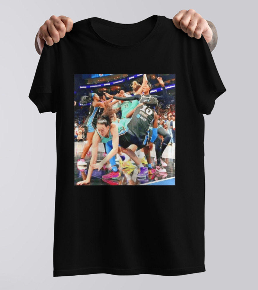 WNBA Action Howard 10 Brooklyn 35 AT&T Basketball Game T-Shirt