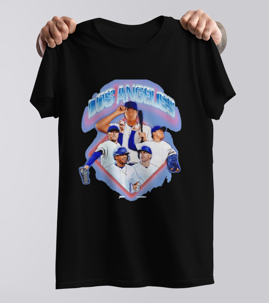 Los Angeles Dodgers Stars Shohei Ohtani Mookie Betts Number 17 50 Baseball Team Players T-Shirt