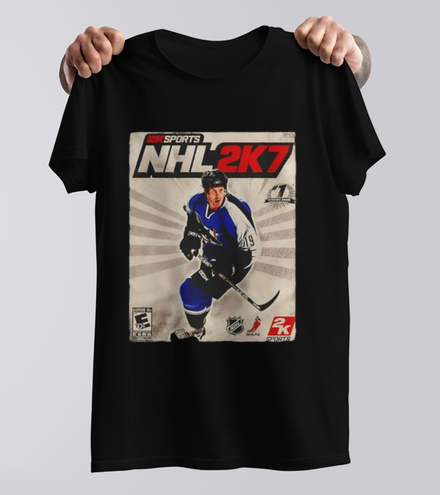 2K Sports NHL 2K7 Joe Thornton 19 Rated Number 1 NHL Game 2007 T-Shirt