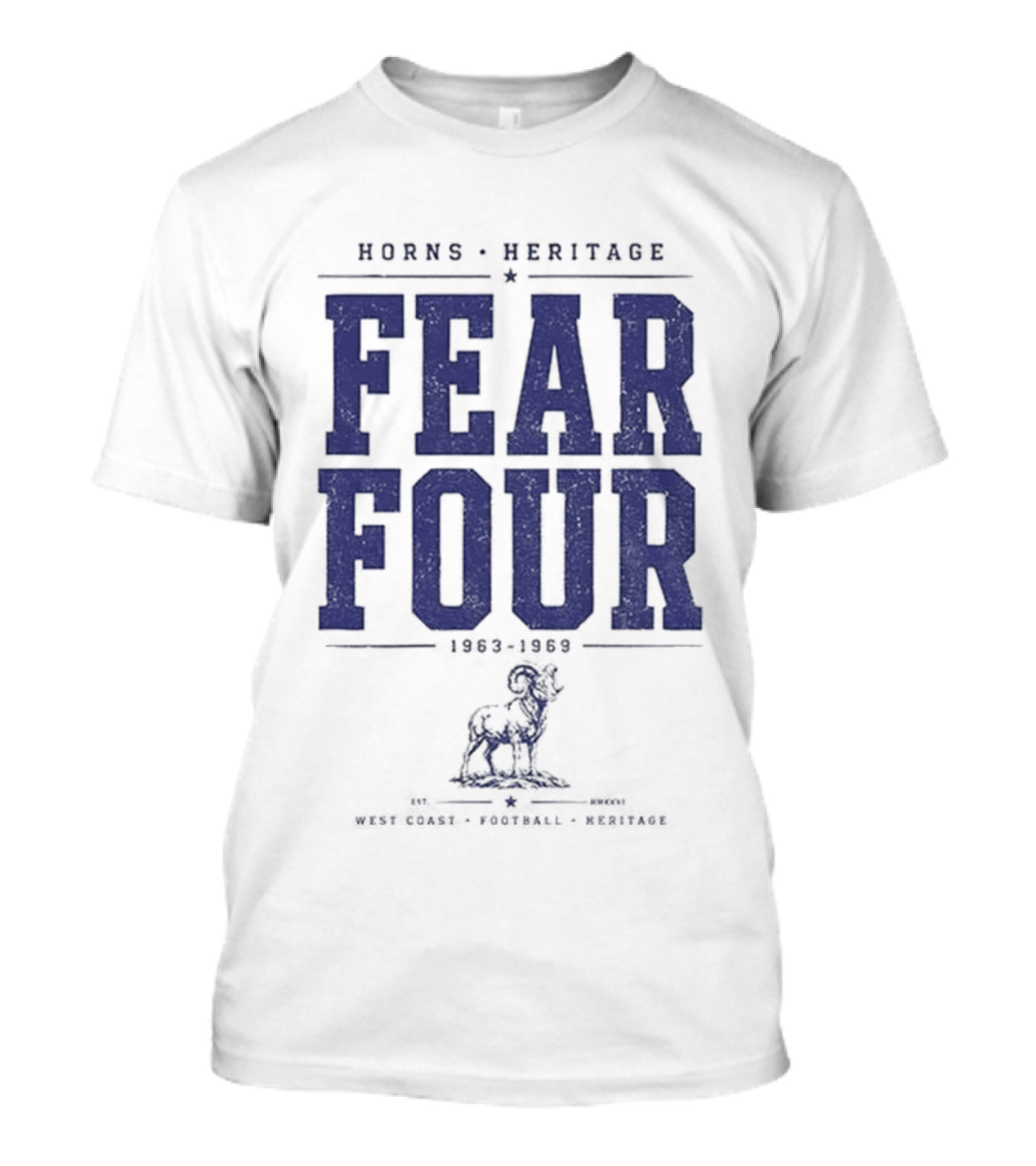 Horns Heritage Fear Four 1963 1969 Lion T-Shirt