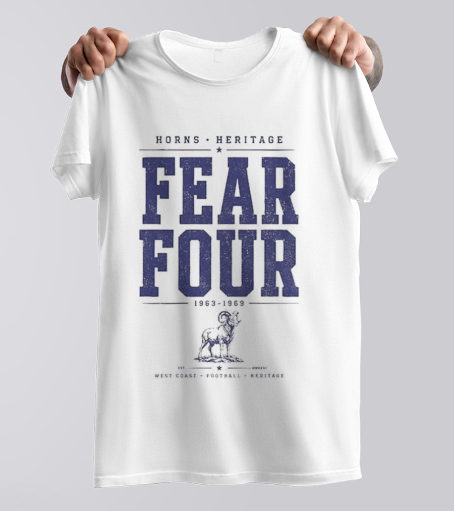 Horns Heritage Fear Four 1963 1969 Lion T-Shirt