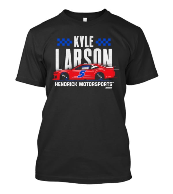 Kyle Larson Hendrick Motorsports Red Car 5 Racing Team Collection T-Shirt