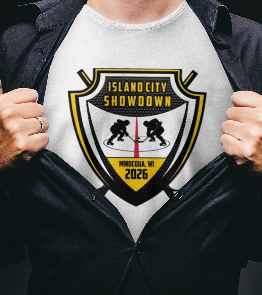 Island City Showdown Minocqua WI 2026 Hockey Event T-Shirt