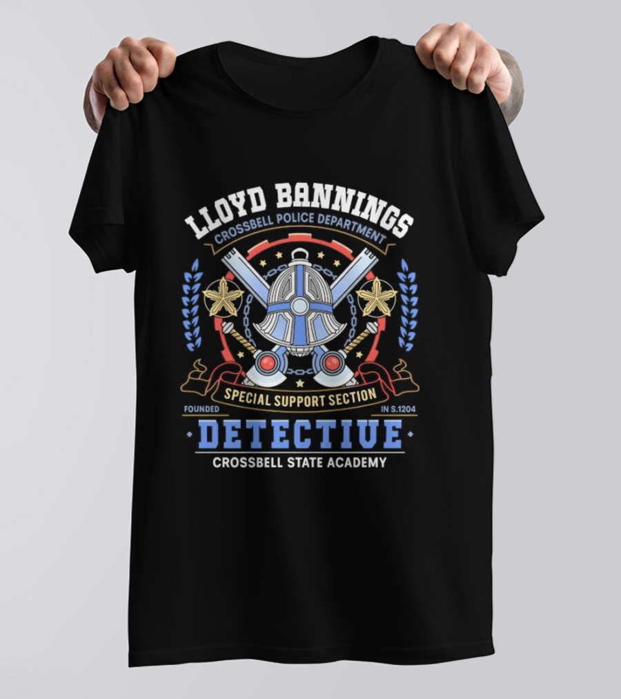 Lloyd Bannings Crossbell Police Department Special Support Section Detective Crossbell State Academy T-Shirt