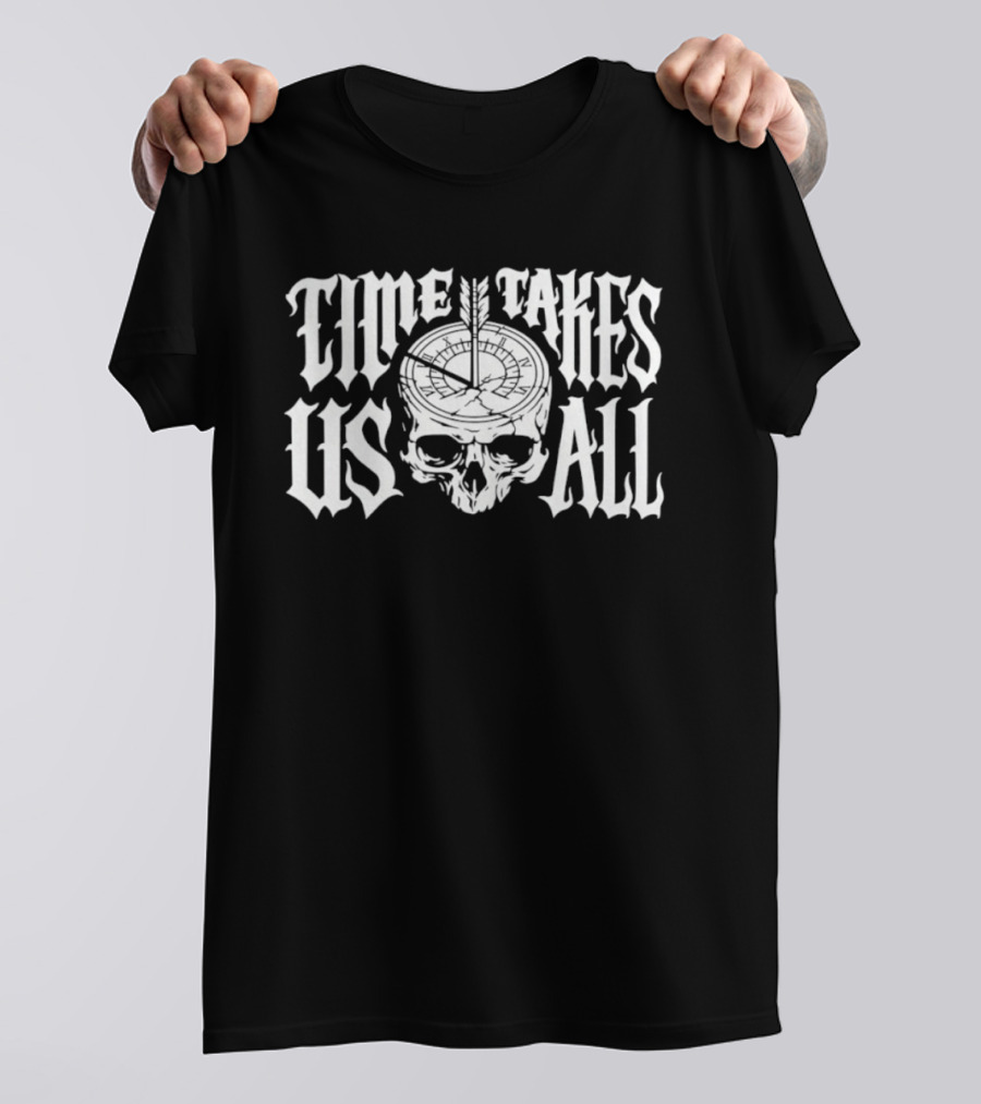 Time Takes Us All Skull Memento Mori T-Shirt