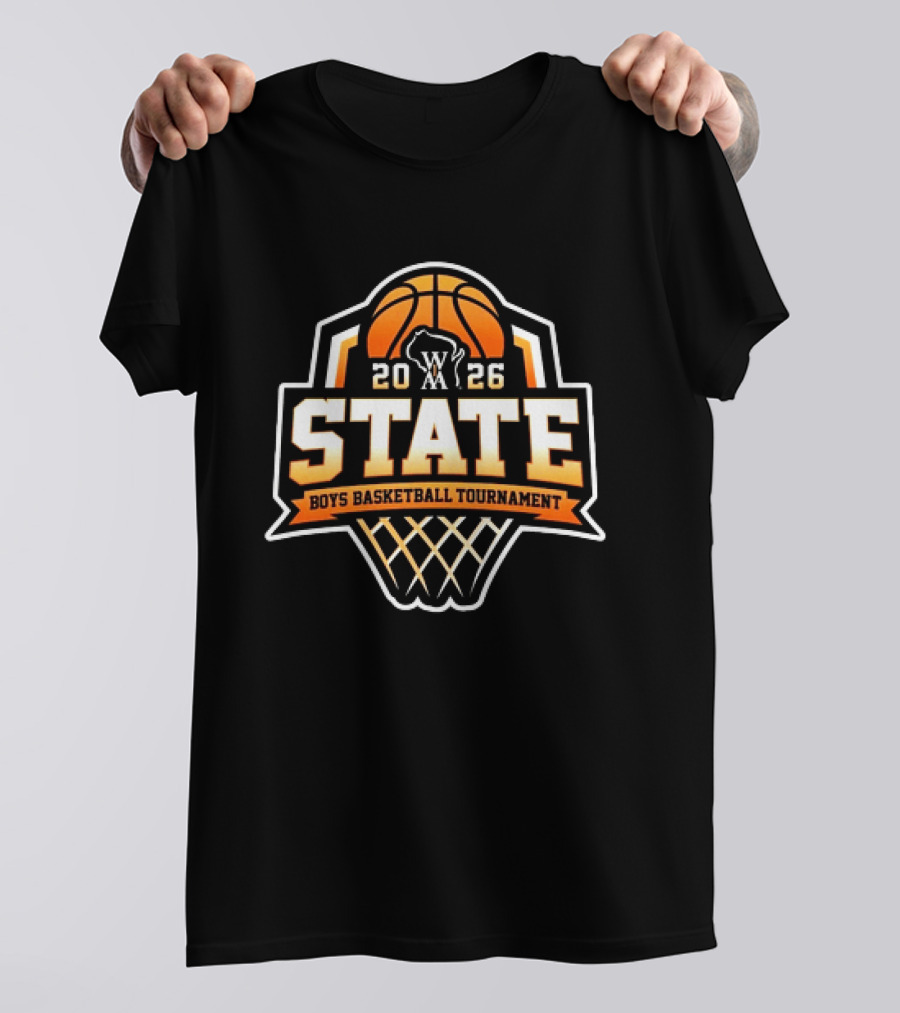 WIAA 2026 State Boys Basketball Tournament T-Shirt