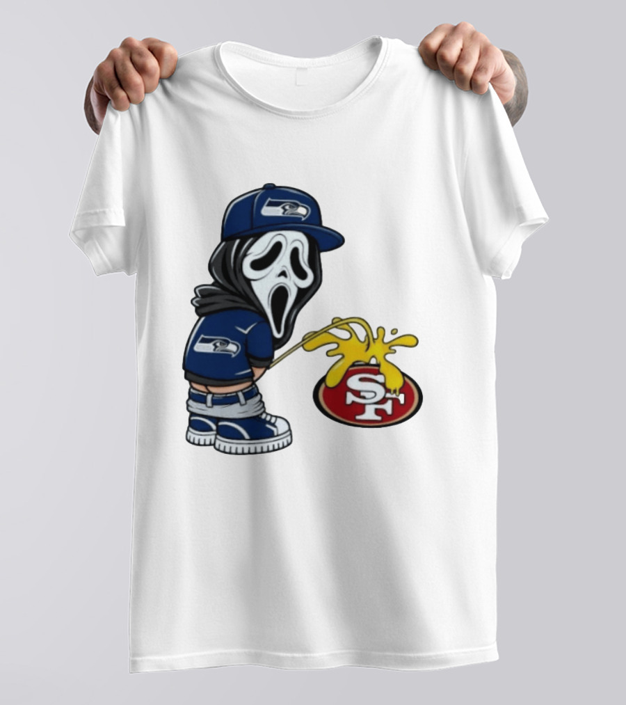 Seattle Seahawks Ghostface Fan Rivalry With San Francisco 49ers T-Shirt