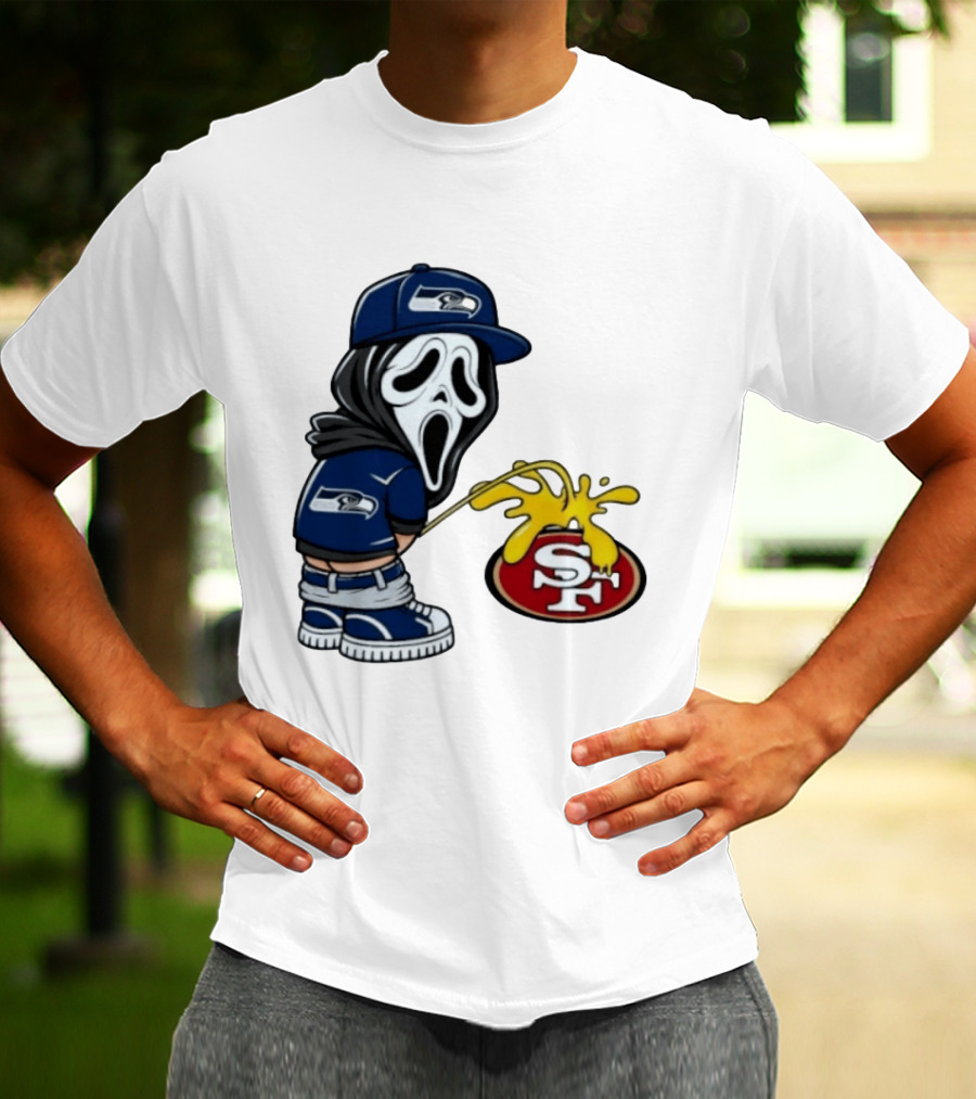 Seattle Seahawks Ghostface Fan Rivalry With San Francisco 49ers T-Shirt