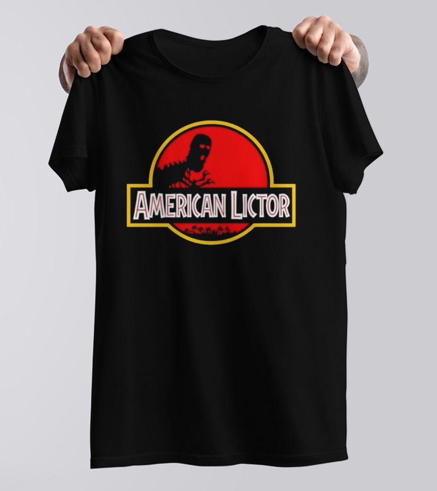 American Lictor Dinosaur Movie Jurassic T-Shirt