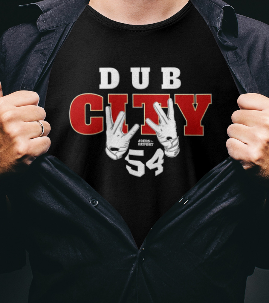 Fred Warner 54 San Francisco 49ers Dub City Hand Signs T-Shirt