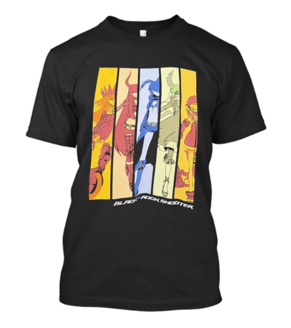 Black Rock Shooter Anime Characters Panel T-Shirt