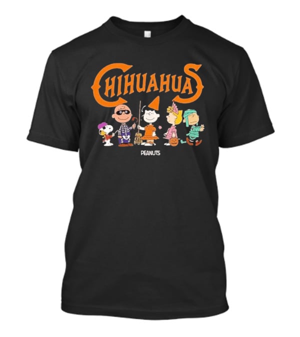 Chihuahuas Peanuts Halloween Charlie Brown Snoopy Woodstock Party T-Shirt