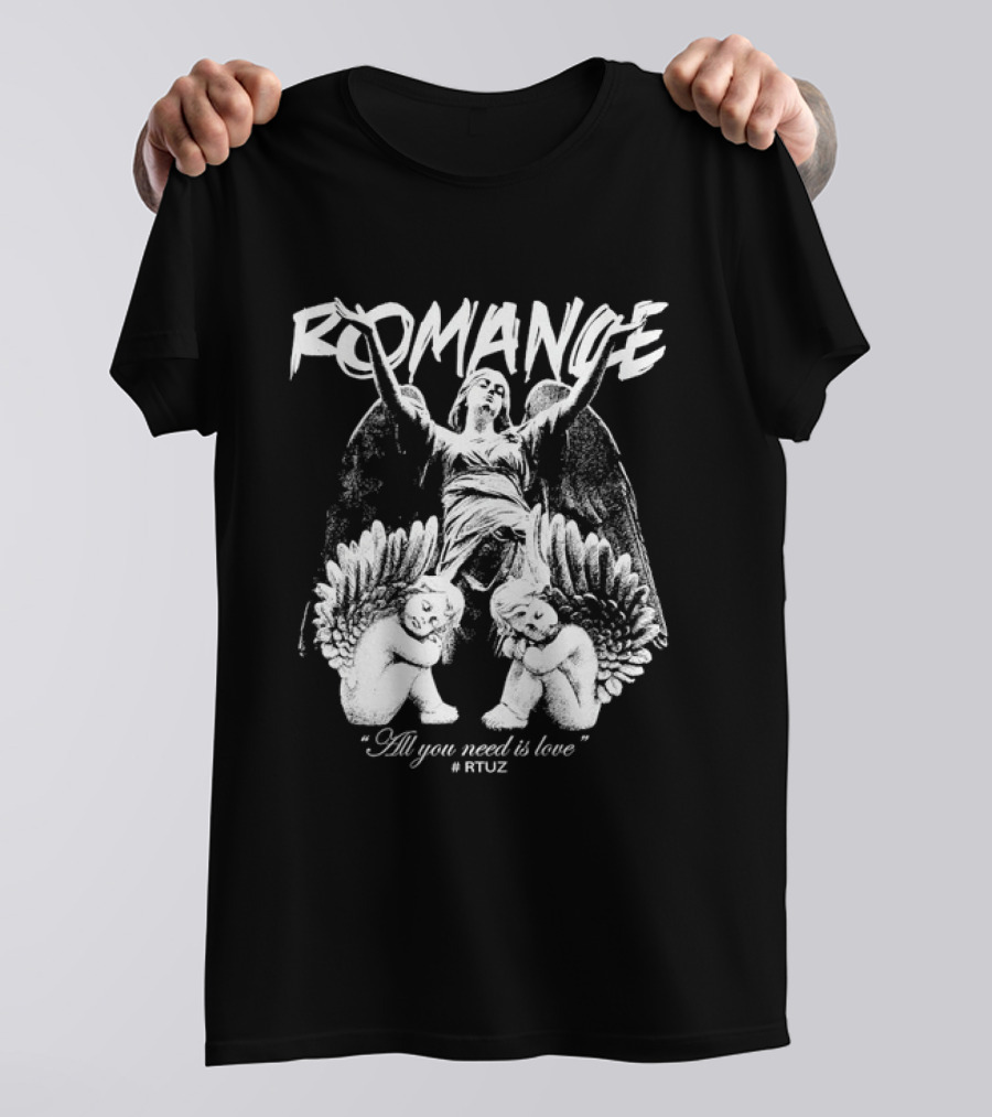 Romance All You Need Is Love Angel Cherub Rfuz T-Shirt