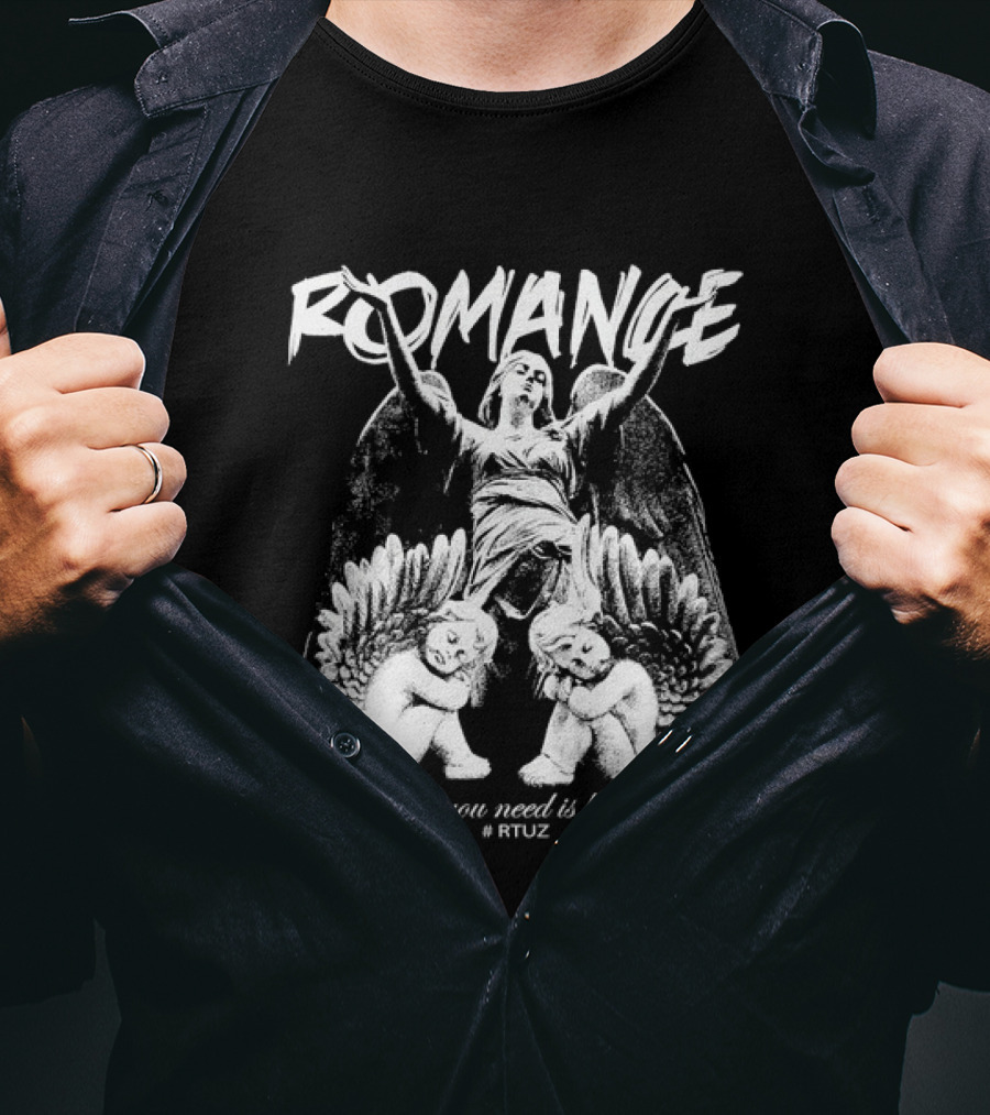 Romance All You Need Is Love Angel Cherub Rfuz T-Shirt