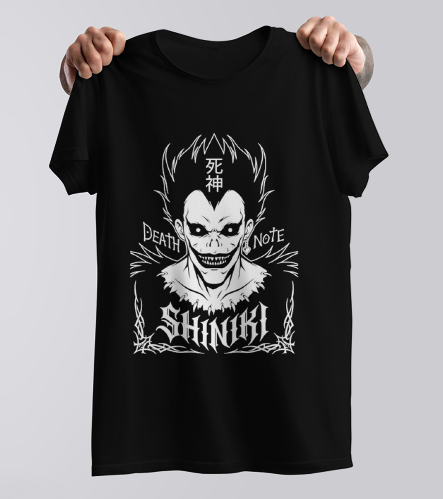 Ryuk Death Note Shinigami Anime Manga Kanji T-Shirt