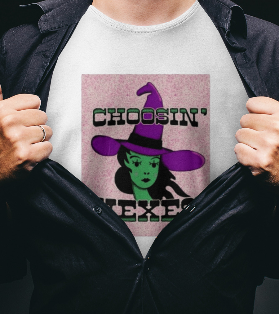 Choosin' Hexes Witch Halloween Magic Spooky T-Shirt
