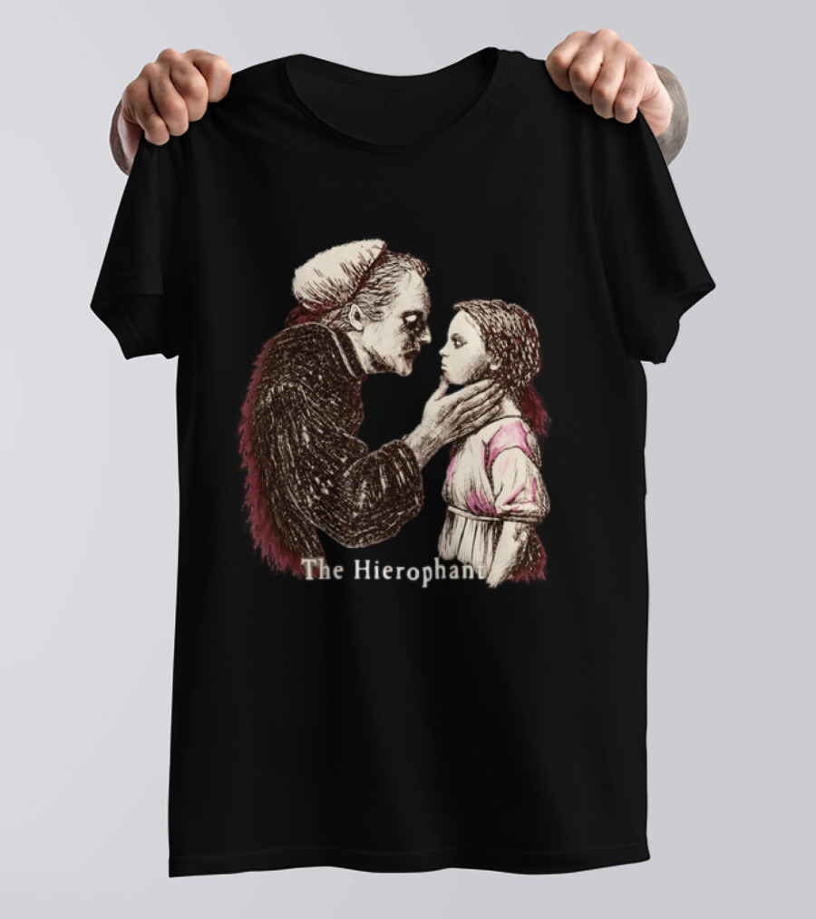 Hierophant Tarot Card Occult Esoteric Divination T-Shirt
