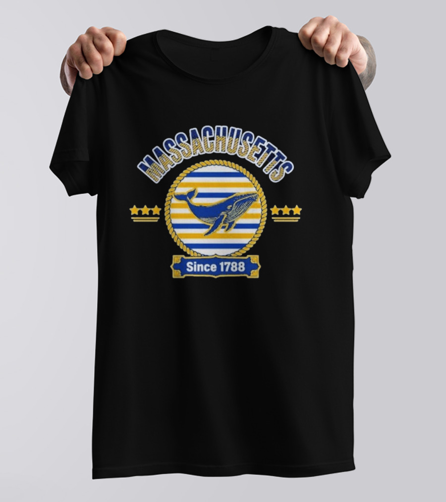 Massachusetts Humpback Whale Emblem Since 1788 T-Shirt