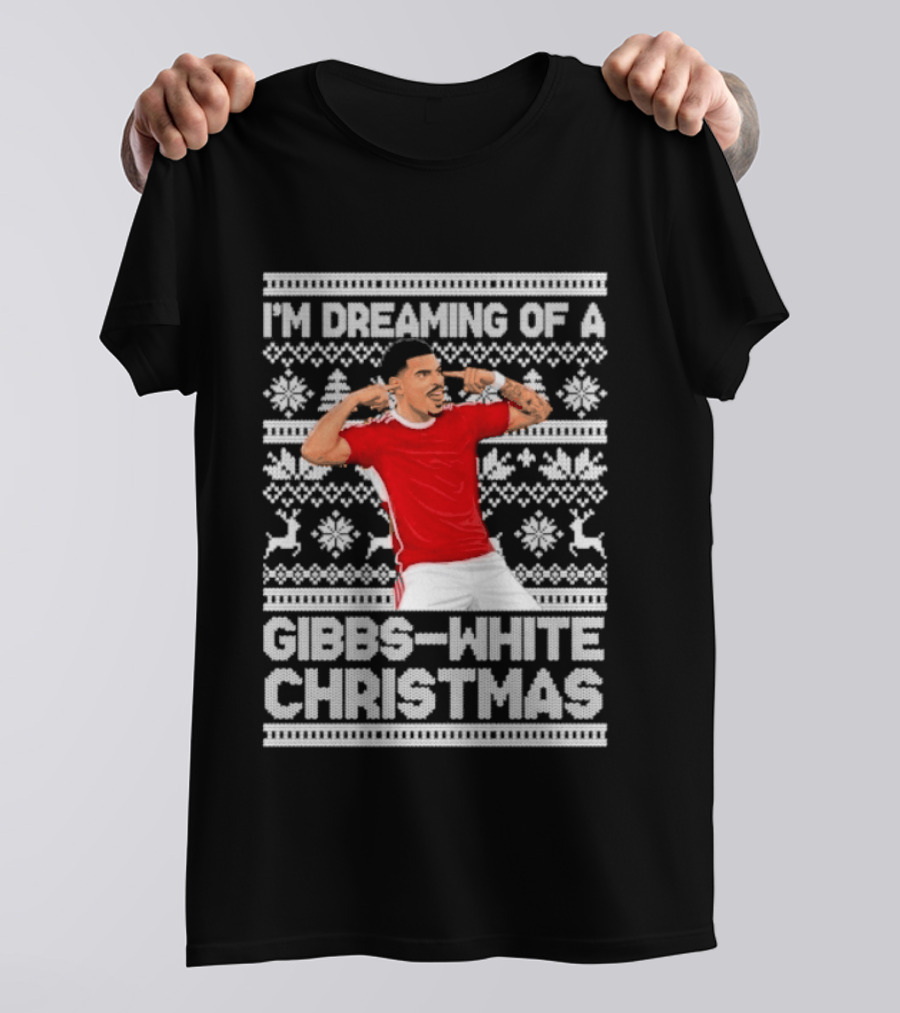I'm Dreaming Of A Gibbs White Christmas Festive Knit T-Shirt