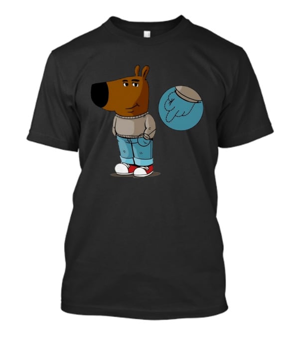 Chill Guy Middle Finger Bear Sweater Jeans Casual T-Shirt