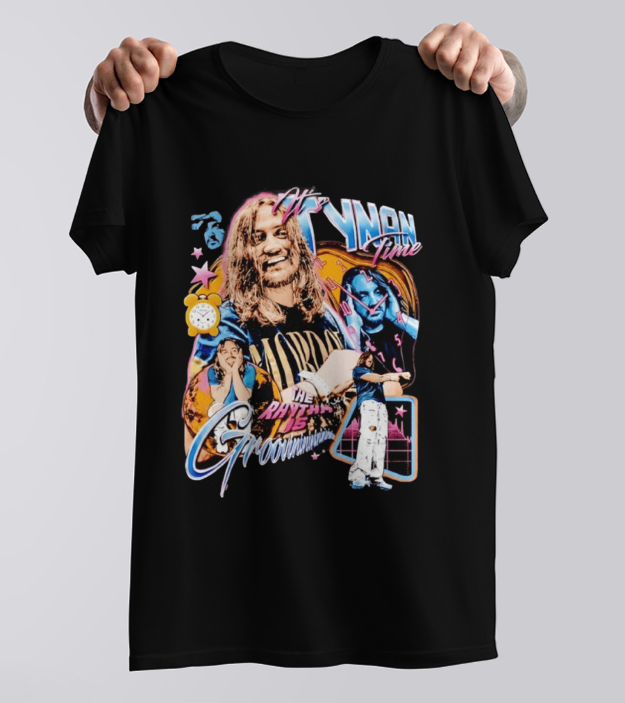 Tynan Time The Rhythm Is Groovinin And Star Retro Vibes T-Shirt
