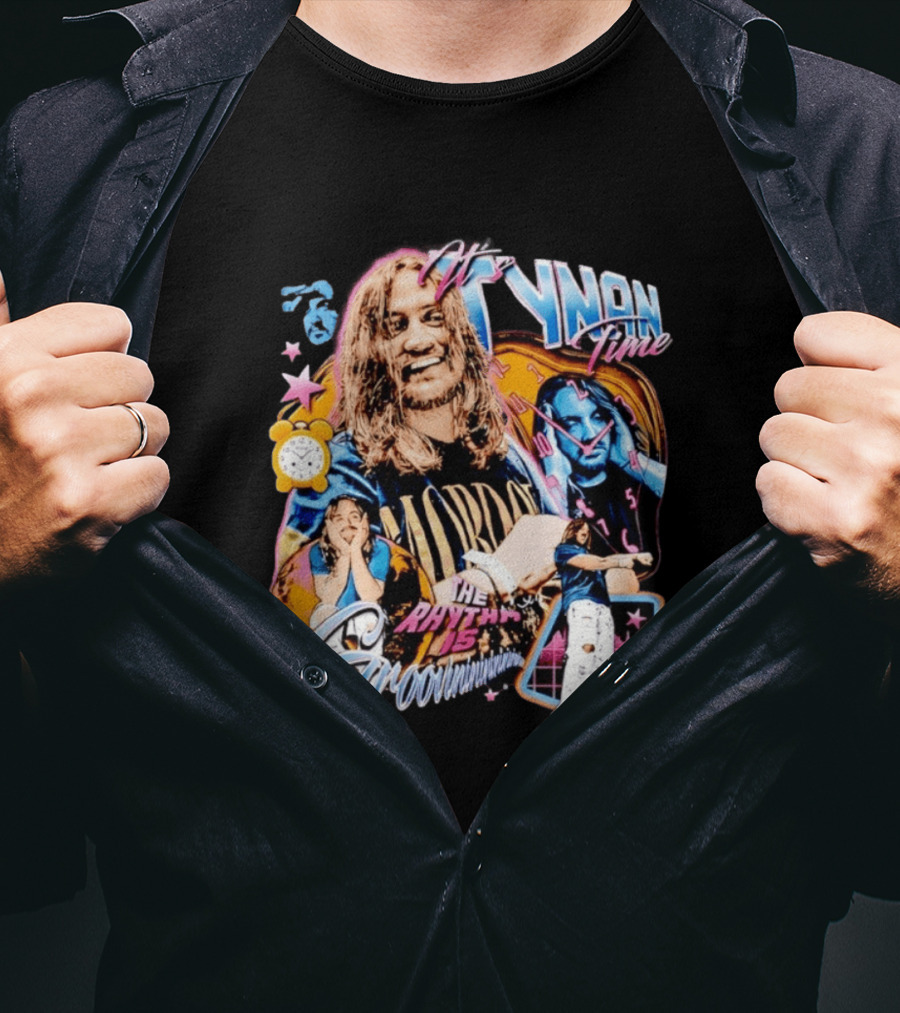 Tynan Time The Rhythm Is Groovinin And Star Retro Vibes T-Shirt