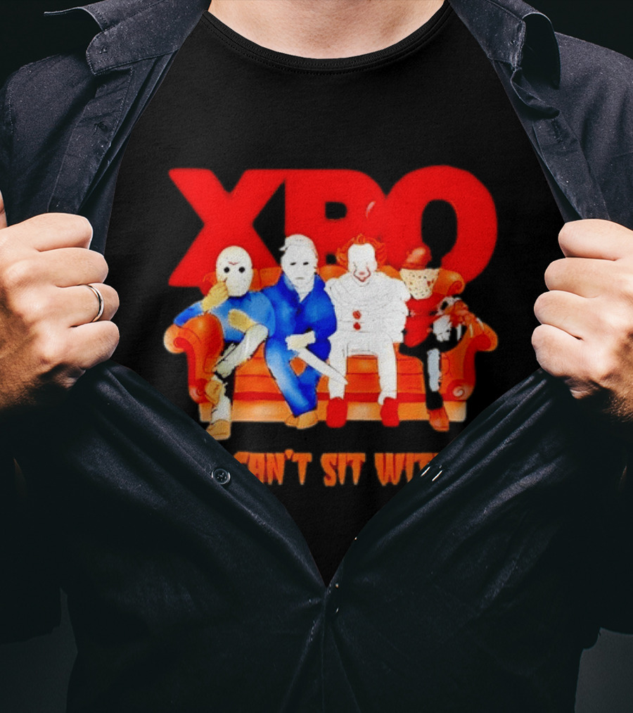 XBO Jason Voorhees Michael Myers Pennywise Freddy Krueger You Can't Sit With Us T-Shirt